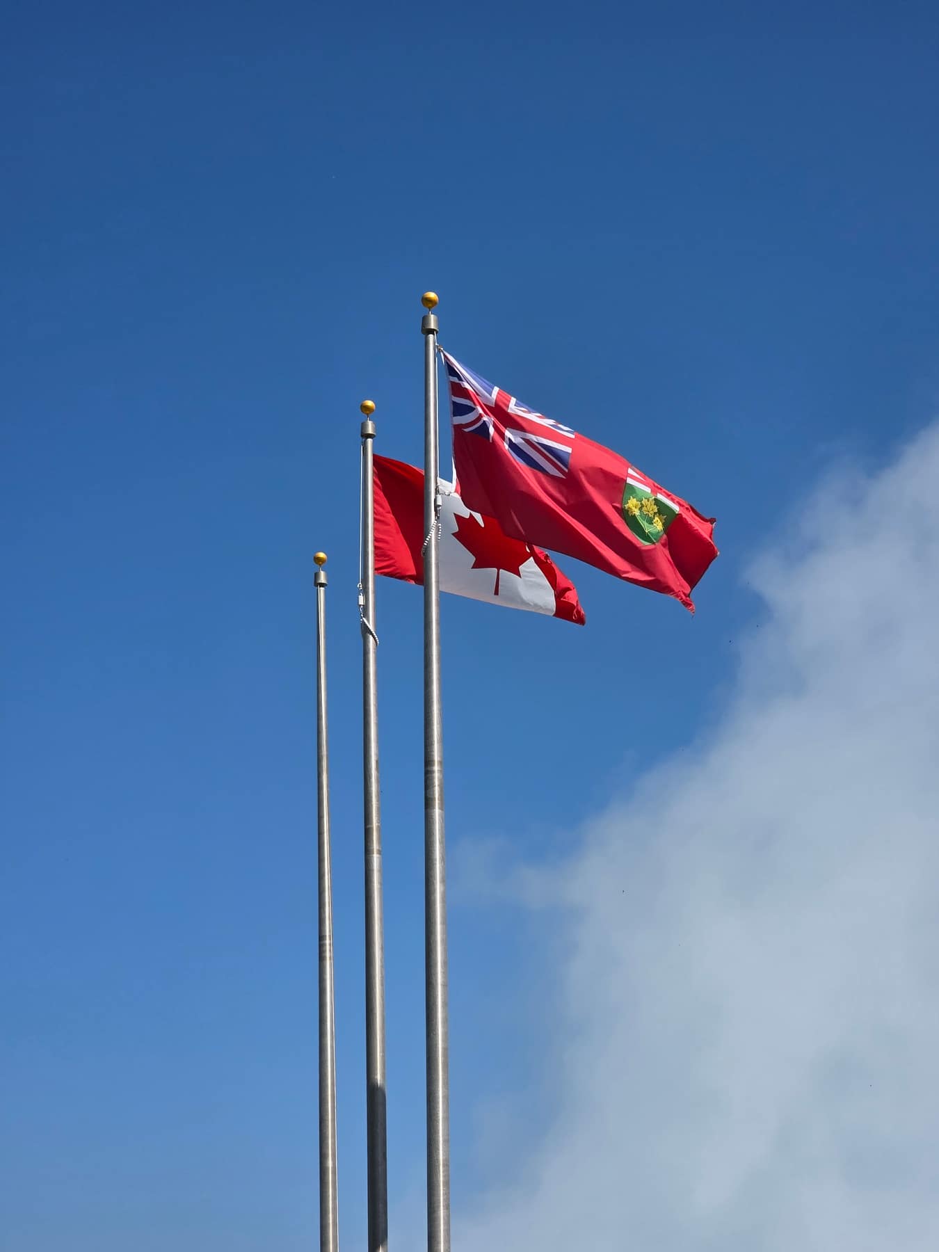 A telephoto shot to flags near Chippawa.