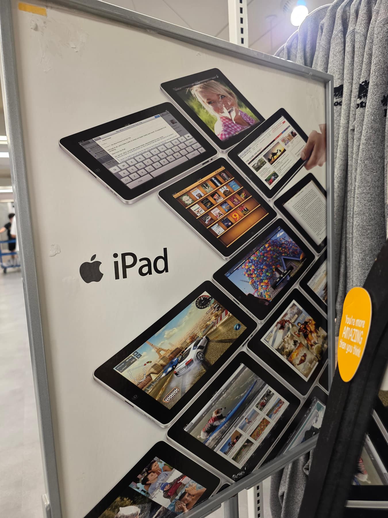 A poster of the 'new' iPad.