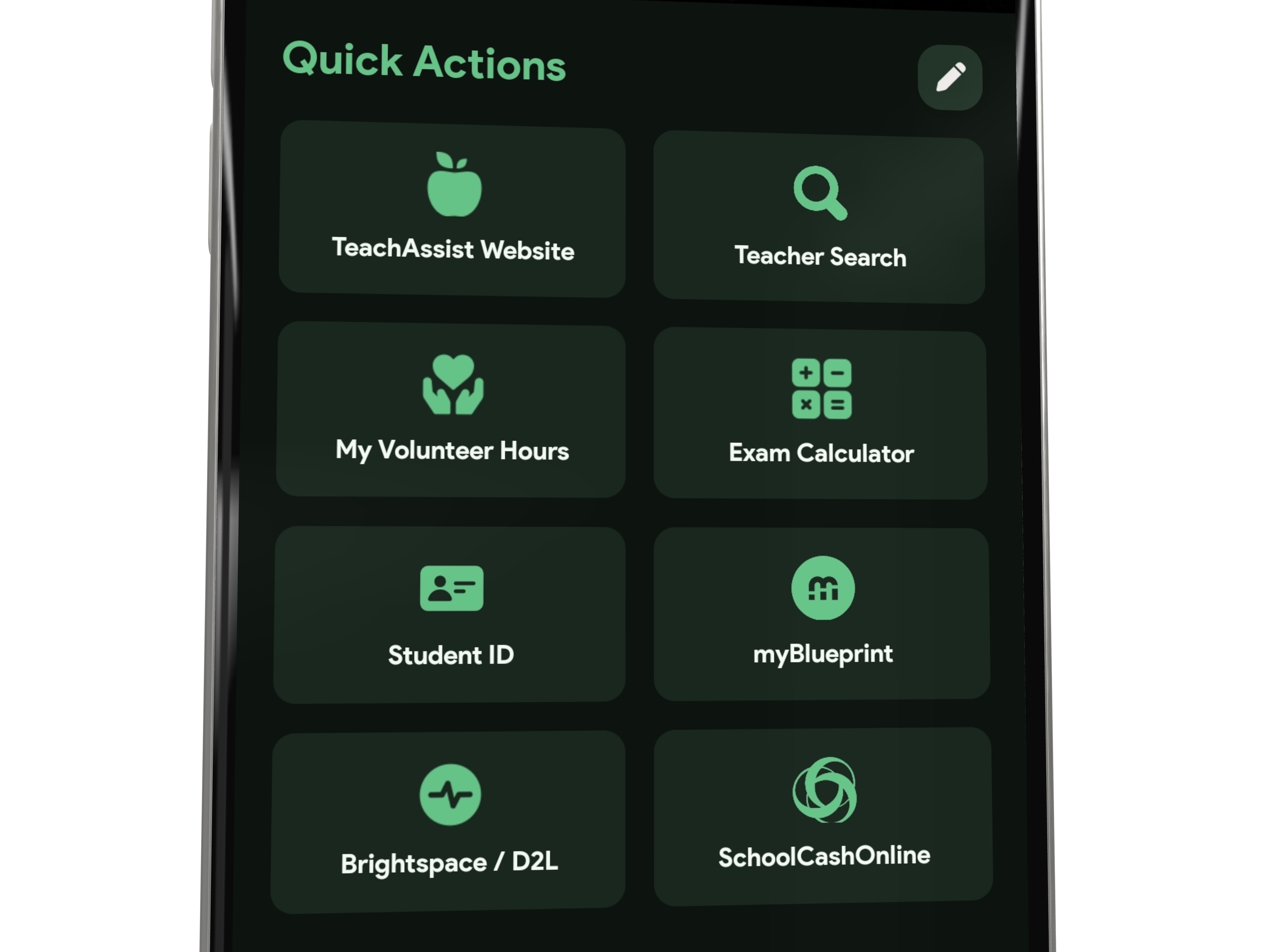 Quick actions